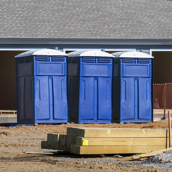 is there a specific order in which to place multiple porta potties in Bruin